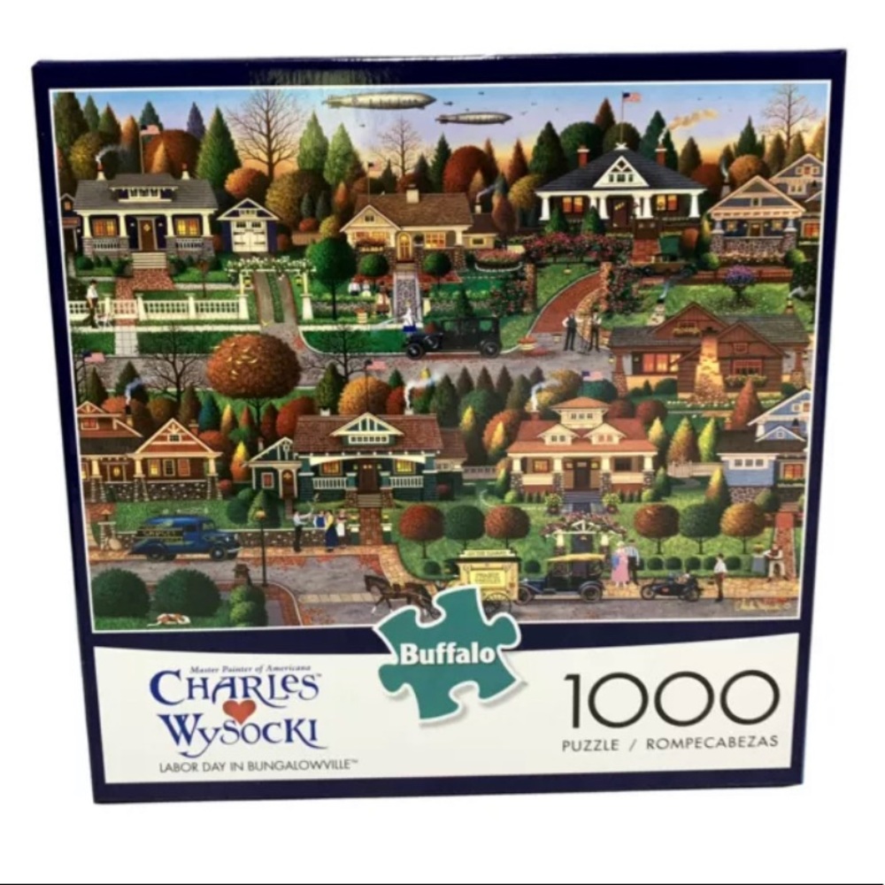Charles Wysocki Labor Day in Bungalowville Puzzle